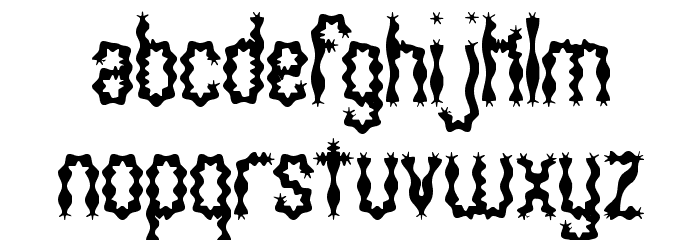 Wiggly Squiggly BRK Font LOWERCASE