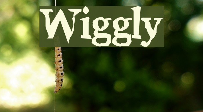 Wiggly Fonte examples
