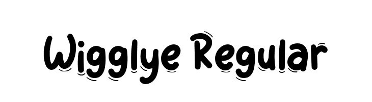 Wigglye Regular  font caratteri gratis