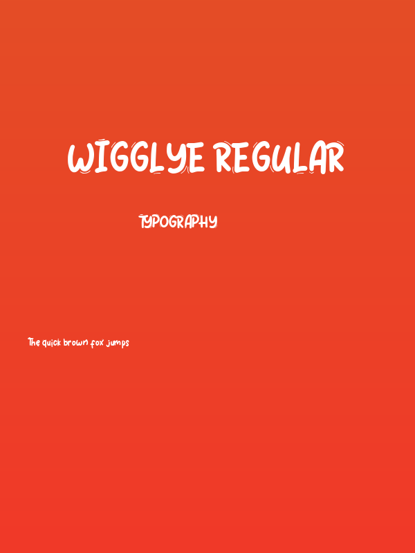 Wigglye Regular Poster