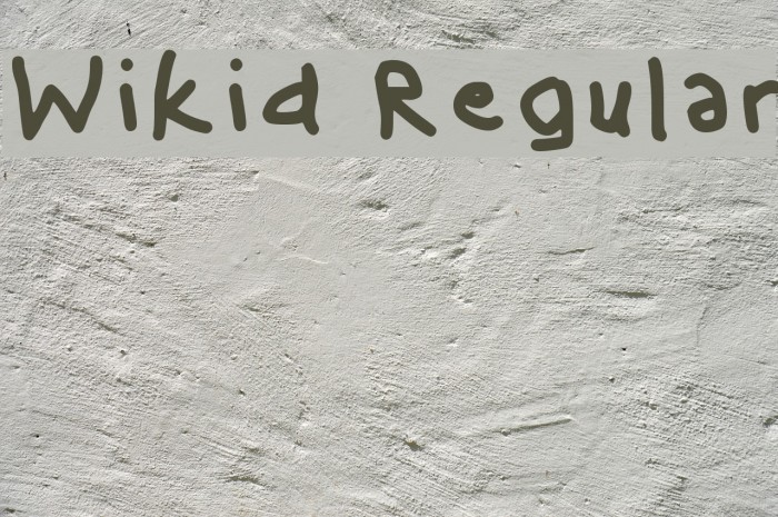 Wikid Regular Font examples