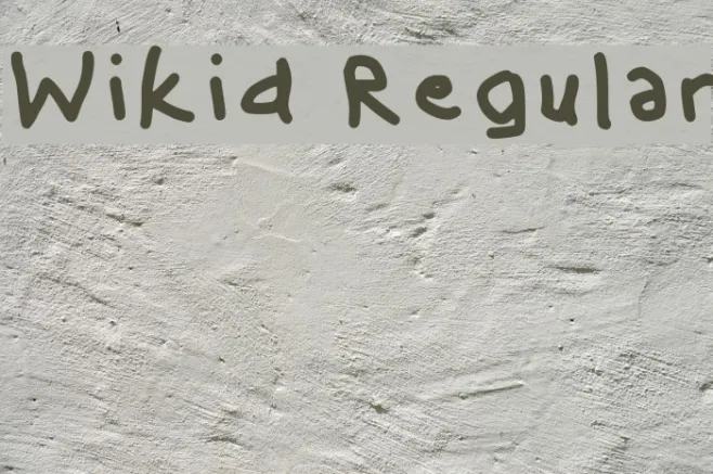 Wikid Regular Example 1