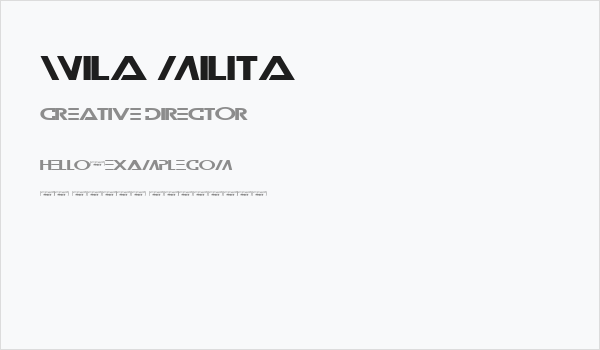 Wila Milita Business Card