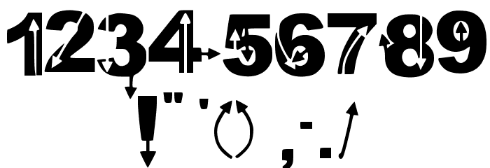 Wild Arrows Font OTHER CHARS