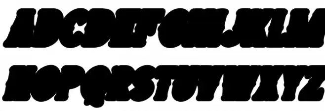 Wild Bandit Extrude Italic خط أحرف كبيرة