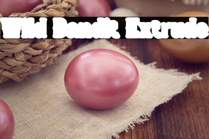 Wild Bandit Extrude Example 2