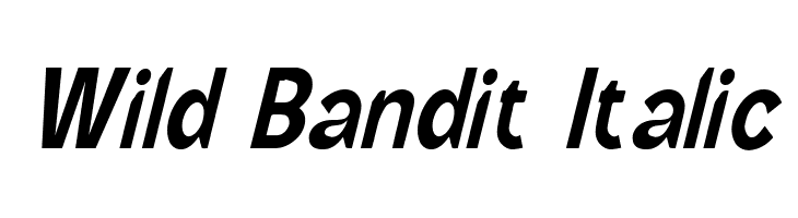Wild Bandit Italic  font caratteri gratis