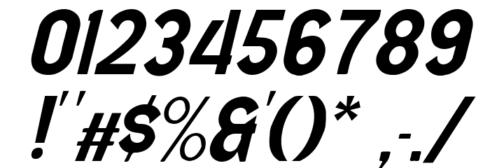 Wild Bandit Italic Font OTHER CHARS