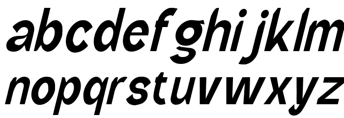 Wild Bandit Italic Font LOWERCASE