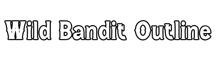 Wild Bandit Outline  Descarca Fonturi Gratis