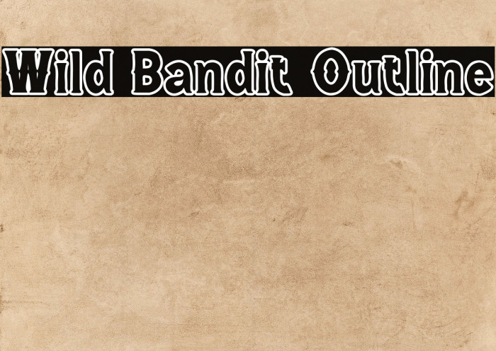 Wild Bandit Outline Example 1