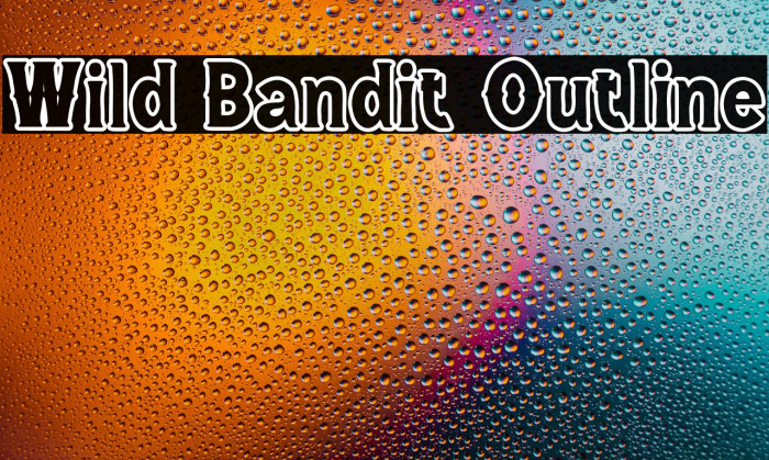 Wild Bandit Outline Example 2