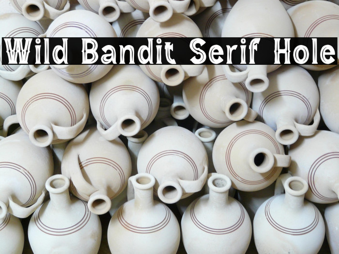 Wild Bandit Serif Hole Example 1