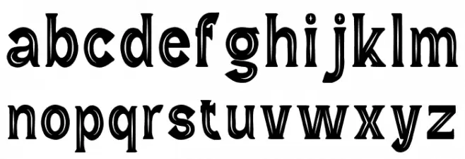 Wild Bandit Serif Hole Fuentes MINÚSCULAS