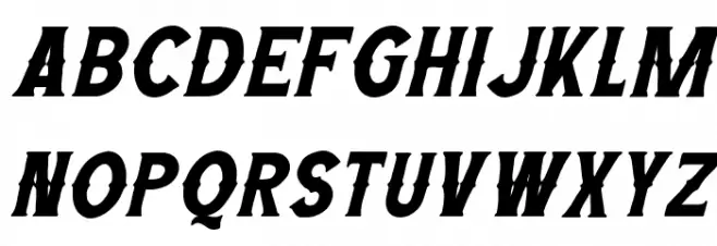 Wild Bandit Serif Italic Fonte MAIÚSCULAS