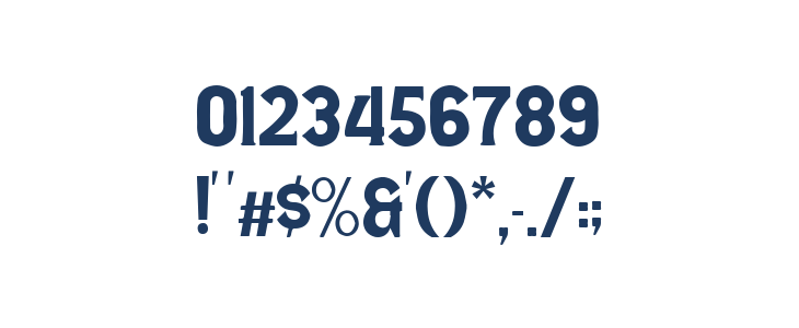 Wild Bandit Serif Other Characters