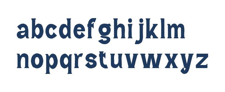 Wild Bandit Serif Lowercase