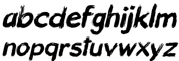 Wild Black Italic Шрифта строчной