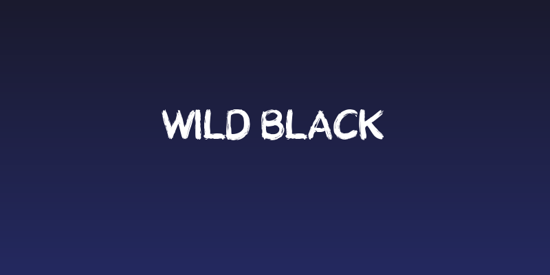 Wild Black Social Header