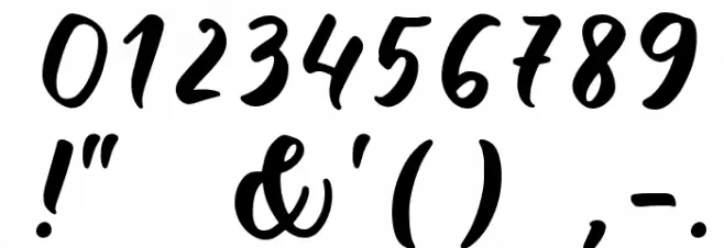 Wild Creatures Sample Font OTHER CHARS