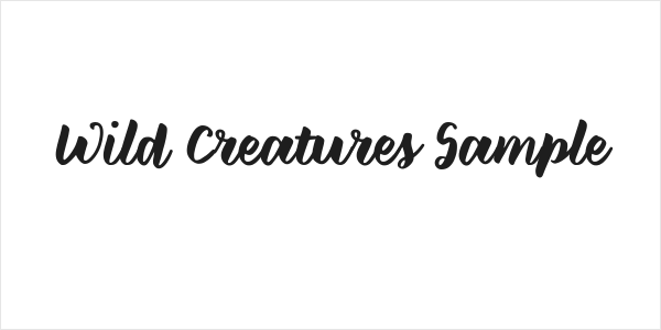 Wild Creatures Sample Logo