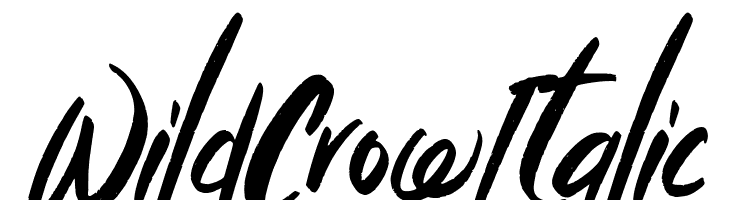 Wild Crow Italic  Fuentes Gratis Descargar