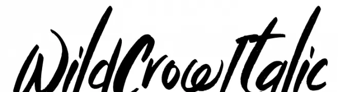 Wild Crow Italic  नि: शुल्क फ़ॉन्ट्स डाउनलोड