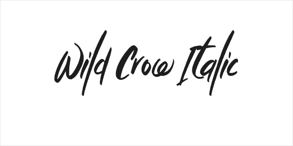 Wild Crow Italic Logo