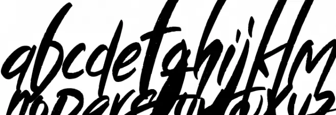Wild Crow Italic फ़ॉन्ट लोअरकेस