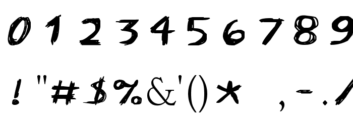 Wild Freak Font OTHER CHARS