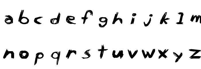 Wild Freak Font LOWERCASE