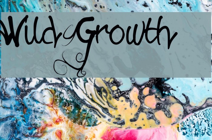 Wild Growth Font examples