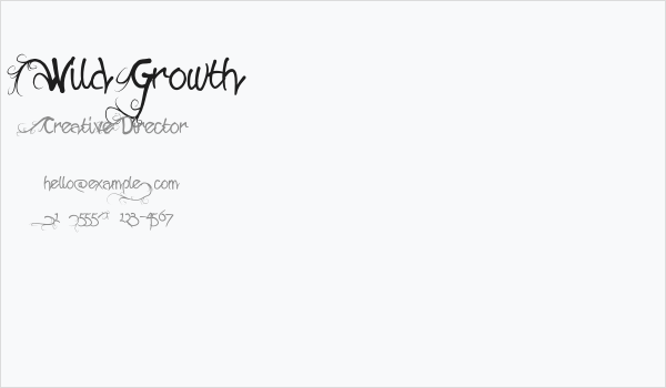 Wild Growth Business Card