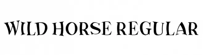 Wild Horse Regular  नि: शुल्क फ़ॉन्ट्स डाउनलोड