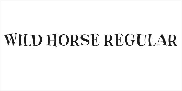 Wild Horse Regular Logo