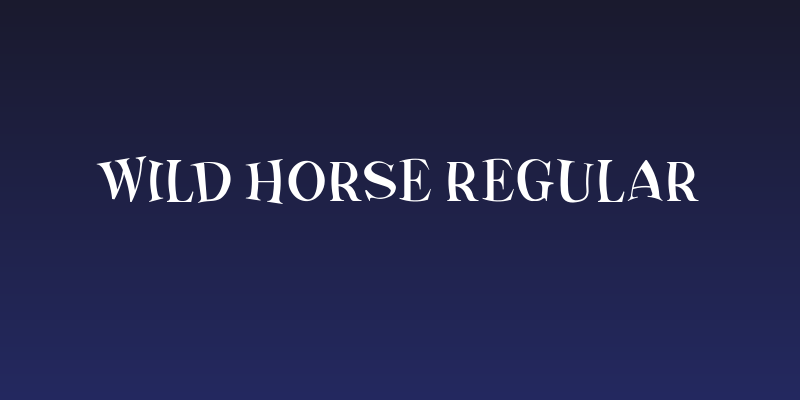 Wild Horse Regular Social Header