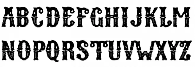 Wild Mexico Schriftart Kleinbuchstaben