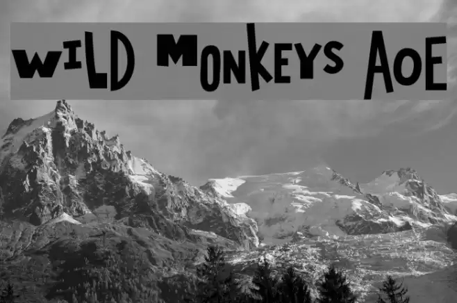 Wild Monkeys AOE Font examples