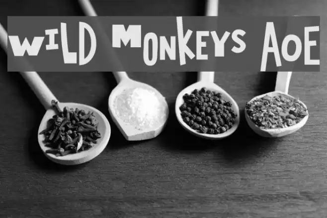 Wild Monkeys AOE Font examples
