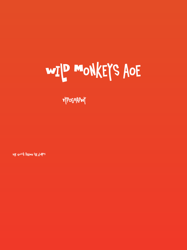 Wild Monkeys AOE Poster
