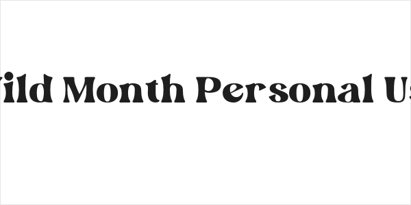 Wild Month Personal Use Logo
