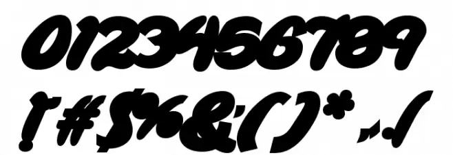 Wild Ride Back Fill Font OTHER CHARS