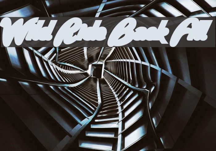 Wild Ride Back Fill Font examples