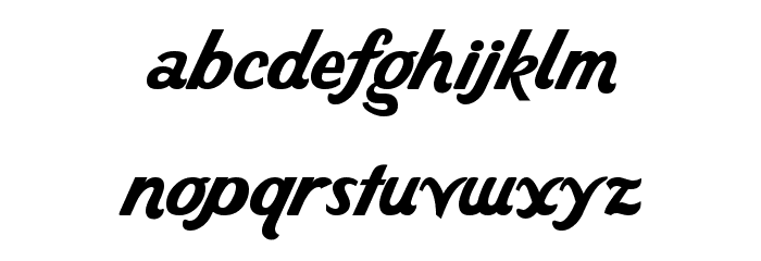 Wild Ride Font LOWERCASE