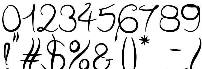 Wild Script Font OTHER CHARS