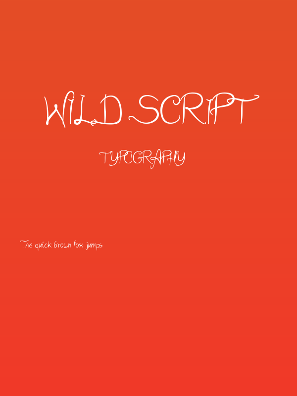 Wild Script Poster
