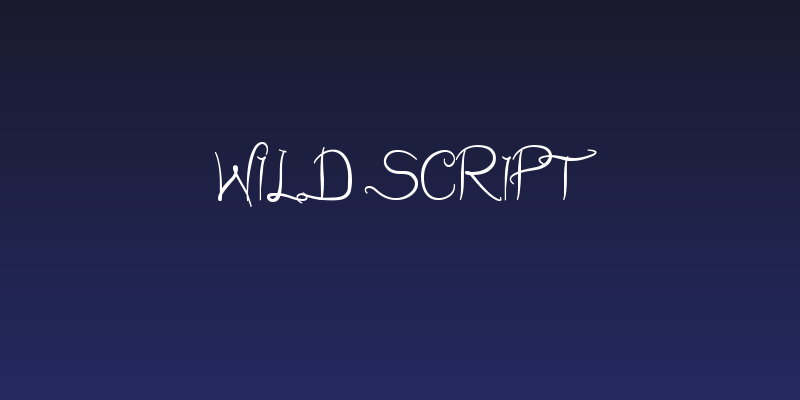 Wild Script Social Header