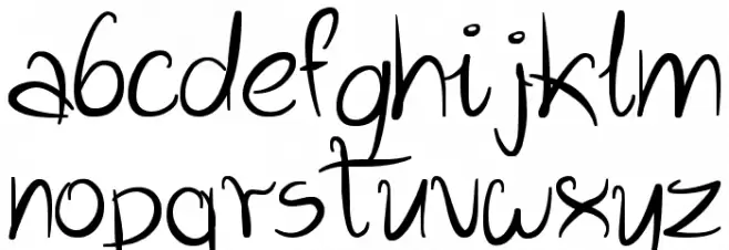 Wild Script फ़ॉन्ट लोअरकेस