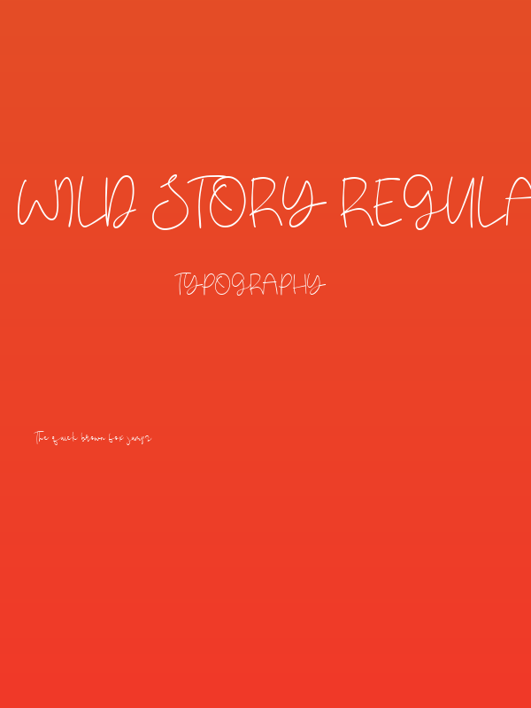 Wild Story Regular Poster
