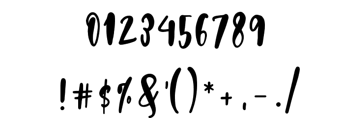 Wild Wanderlust Personal Font OTHER CHARS